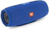 JBL Charge 3 Tragbarer Bluetooth-Lautsprecher (wasserdicht, mit 6000 mAh Power Bank und Freisprechfunktion) blau