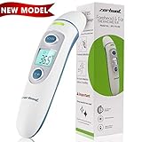 Infrarot Fieberthermometer, Stirnthermometer, Ohrthermometer Baby - Professionelle Digital Thermometer mit Fieberwarnung für Baby Kinder Erwachsenen mit Fieber Indikator