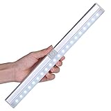 20 LED Schrankbeleuchtung, LOFTer Hochwertig LED Schrankleuchte mit Bewegungsmelder, 3 Licht Modus mit Batterie mit USB Wiederaufladbar für Schrank Treppe Küche etc.